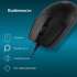 Мышь Oklick 147M 1454525 черный оптическая (1600dpi) USB (4but)