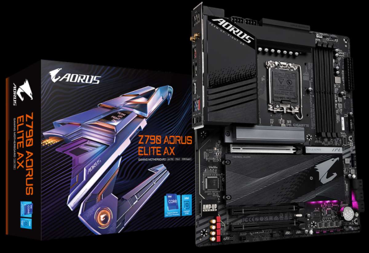 Материнская плата ATX GIGABYTE Z790 AORUS ELITE (LGA1700, Z790, 4*DDR5 (7600), 6*SATA 6G RAID, 4*M.2, 3*PCIE, 2.5Glan, HDMI, DP, USB Type-C, 5*USB 3.2
