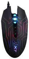 A4Tech Мышь проводная X-77, 2400dpi, оптическая светодиодная, USB, черный