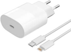 Akai CH-6A13 + дата-кабель Type-C-Lightning 20W White