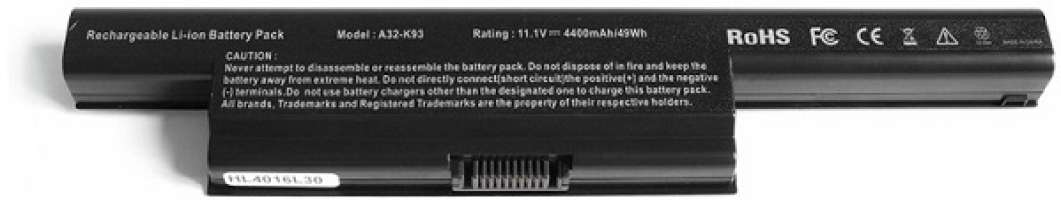 Аккумулятор для ноутбука Asus OEM A32-K93 A95V, K93 Series. 11.1V 4400mAh PN:, A41-K93