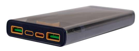 Аккумулятор внешний портативный Cactus CS-PBFSTT-10000 10000mAh 4.5A 2xUSB черный