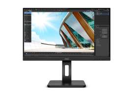 AOC Монитор 23.8" 24P2Q IPS, 1920x1080 (16:9), 250кд/м2, 4мс, VGA, DVI, HDMI, DisplayPort, USB-Hub, черный