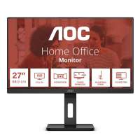 AOC Монитор 27" 27E3QAF IPS, 1920x1080 (16:9), 300кд/м2, 4 мс, 178°/178°, HDMI, DisplayPort, черный (27E3QAF)