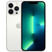 Мобильный телефон Apple iPhone 13 Pro 128GB Dual: nano SIM + eSim silver (серебристый) новый, актив, без комплекта