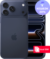 Смартфон Apple iPhone 17 Pro Max 256Gb Deep Blue (Темно-синий), без RuStore