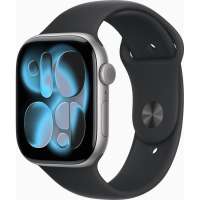 Apple Умные часы Watch Series 11 (GPS) 46 мм Space Gray с чёрным ремешком Sport Band M/L