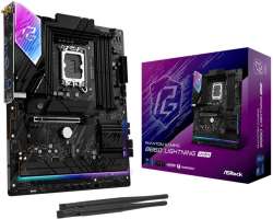 ASRock Материнская плата ATX B860 LIGHTNING WIFI (LGA1851, B860, 4*DDR5, 4*SATA,2*PCIe, 4*M.2, WiFi, BT, 3*USB 2.0, 6*USB 3.2, HDMI, DP)