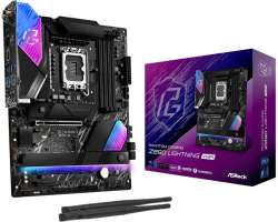 ASRock Материнская плата ATX Z890 LIGHTNING WIFI (LGA1851, Z890, 4*DDR5 (9466), 4*SATA, 4*M.2, 6*USB 3.2, 2*USB 2.0, 2*USB Type-C, 2*PCIe x16, PCIe x4