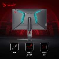 Bloody Монитор 24,5" MN251F 1920x1080 LED, 16:9, IPS, 320cd, 1000:1, 10M:1, 1ms, 178/178, DP, HDMI, USB, 200Hz, Speakers, Tilt, HAS, pivot, swivel, VE