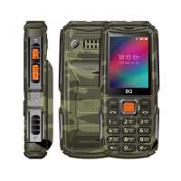 Мобильный телефон BQ 2410L Tank Power 4G, 2.4" 320x240 TFT, 48Mb RAM, 256Mb, 3G/4G, BT, 1xCam, 2-Sim, 4000 мА·ч, USB Type-C, камуфляж/зеленый