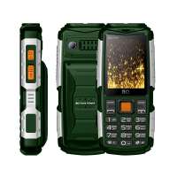Телефон BQ 2430 Tank Power Green/silver