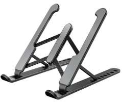 Buro Подставка для ноутбука BU-LS100 260x20x60мм 220г пластик ABS черный (2022872)