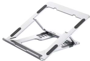 Buro Подставка для ноутбука BU-LS120 238x17x215мм 450г алюминий серебристый (2022892)