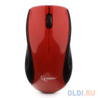 Gembird Мышь беспров. MUSW-320-R, 2.4ГГц, красный, 3кн, 1000DPI, блистер