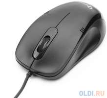 Gembird Мышь MOP-100, USB, черный, 2кн., 1000DPI