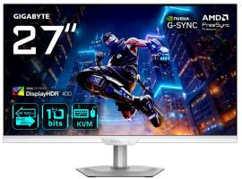 GIGABYTE Монитор 27" M27UP ICE 3840x2160, LED, 16:9, IPS, 350cd, 178гр/178гр, DP, HDMI, USB, 160Hz, white