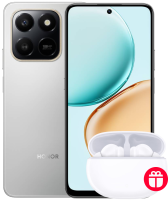 HONOR Смартфон HONOR X7d 8/256GB, Meteor Silver EAC