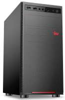 iRu Компьютер Planio 320A5SE MT 2136609 Ryzen 3 3200G/8GB/256GB SSD/Vega 8/GbitEth/400W/FreeDOS/black