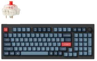 Keychron Клавиатура Wireless V5 Max V5M-D1-RU Carbon Black, Red св