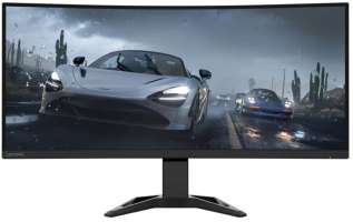 Lenovo Монитор 34" G34w-30 66F1GAC1EU 3440x1440 21:9 1500R -5° to +22° tilt, up to 135mm lift stand