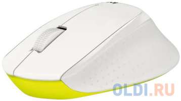 Logitech Мышь беспроводная M330 Silent Plus белый USB + радиоканал
