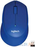 Logitech Мышь беспроводная M330 синий USB + радиоканал
