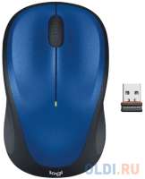 Logitech Мышь M235 синий/черный оптическая 1000dpi беспров. USB для ноутбука 2but (910-007131)