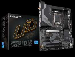 Материнская плата ATX GIGABYTE Z790 UD AX (LGA1700, Z790, 4*DDR5 (7600), 6*SATA 6G RAID, 3*M.2, 5*PCIE, 2.5Glan, WiFi, BT, HDMI, DP, USB Type-C, 5*USB