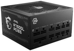 MSI Блок питания ATX MAG A750GL PCIE5 750W, 80+ Gold, 12VHPWR, full modular