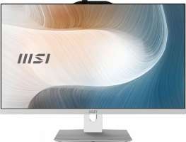 MSI Моноблок 27'' Modern AM272P 1M-676XRU 9S6-AF8232-676 3 100U/16GB/512GB SSD/Intel Graphics/1920x1080/GBitEth/WiFi/BT/Cam/kbd/mouse/noOS/white