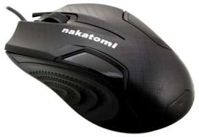 Nakatomi Мышь проводная MON-06U, 800dpi, оптическая светодиодная, USB, черный