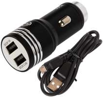 RedLine AC-5A + кабель USB-A-mircoUSB 2,4A Black