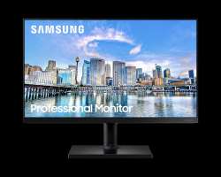 Samsung Монитор 24" T45F LF24T450FZUXEN IPS, 1920x1080 (16:9), 250кд/м2, 5мс, 178°/178°, FreeSync, HDMI, DisplayPort, USB-Hub, черный (LF24T450FZUXEN)