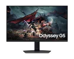 Samsung Монитор 27" Odyssey G5 G50D S27DG502EI black, IPS 16:9 2560*1440, 180Hz 1ms 350cd 1000:1 178/178 2*HDMI DP HAS Pivot Tilt Swiv VESA