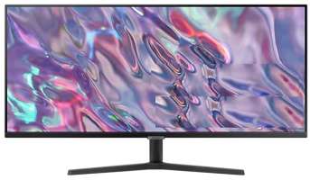 Samsung Монитор 34" LS34C500GAIXCI 3440x1440, 21:9, VA, 350cd, 3000:1, 5ms, 100 Hz, 2*HDMI, DP, black