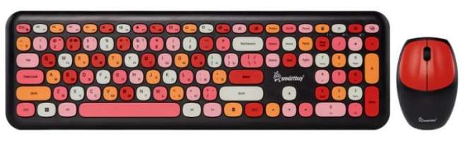 SmartBuy Клавиатура и мышь Wireless SBC-666395AG-K мультиколор (1/10)