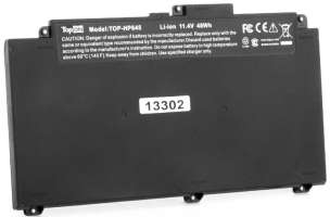 TopOn Аккумулятор для ноутбука HP TOP-HP645 11.4V 4200mAh литиево-ионная ProBook 645 G4, ProBook 645 G4, 3UP62EA, ProBook 645 G4, 3UP61EA (103293)