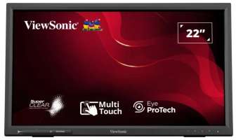 Viewsonic Монитор 21,5" TD2223-2 черный, 1920x1080, VA, LED, 16:9, 6ms, 250cd/m2, 170гр/160гр, 75Hz, M/M глянцевая, VGA, USB, Touch, DVI, HDMI