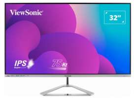 Viewsonic Монитор 32" VX3276-MHD-3 VS18391 1920x1080 LED, 16:9, IPS, 250cd, 1200:1, 80M:1, 4ms, 178/178, VGA, DP, HDMI, 75Hz, tilt, VESA 100x100, silv