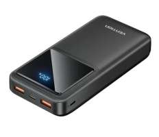 Зарядное устройство беспроводное Vention FHLB0 Power Bank 20000mAh(M/C-A/A)22.5W Черный с LED Дисплеем